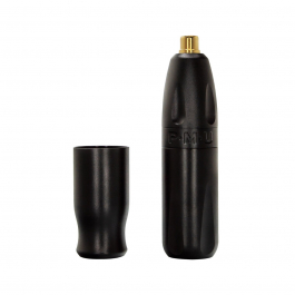 EZ Rotations Tattoo Maschine – Mit FAULHABER Motor, 3.0/3.5mm Hublänge, Inkl. RCA-Kabel (mattes Schwarz, Für Profis)
