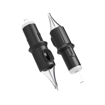 Box mit 20 Ghost Black Nadelmodulen - Fine Shader Long Taper