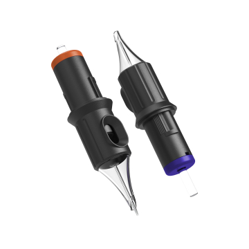 Box mit 20 Ghost Black Nadelmodulen - Round Liner Medium Taper