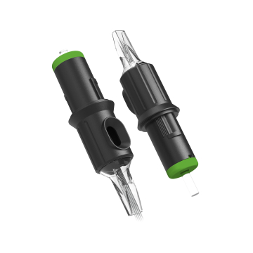 Box mit 20 Ghost Black Nadelmodulen - Soft Edge Magnum Bugpin Medium Taper