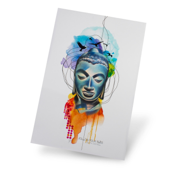 RemixIT Design (Ivana Tattoo Art) - Buddha / Follow Your Bliss - Druckgraphik