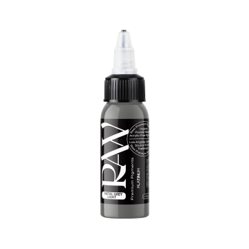 Raw Pigments Platinum - Metal Grey Light Tattoo Ink - 30ml