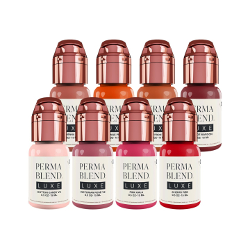 Perma Blend Luxe - Pucker-Up Buttercup Lip - Komplettes Set mit  8  x 15ml Perma Blend Luxe - Pucker-Up Buttercup Lip - Komplettes Set mit  8  x 15ml