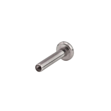 Tilum Labret-Stab aus Titan mit Innengewinde - Flache Scheibe - Version 2