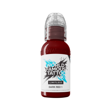 World Famous Limitless Tattoofarbe - Dark Red 1 30ml