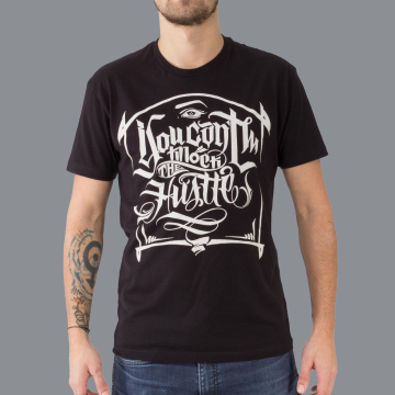 Luxury Hustle Wear T-Shirt in Schwarz. „Cant Knock The Hustle" - Design von El Whyner