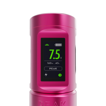 Batterie für die Peak Solice Pro V2 Kabellose Tattoomaschine - Matte Pink