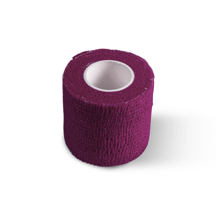 Purple Killer Ink Grip Wrap roll measuring 50mm by 4.5 meters isolated on white background.