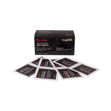 100St. einzelverpackte Unigloves Desinfektionstupfern mit 70% IPA Alkohol