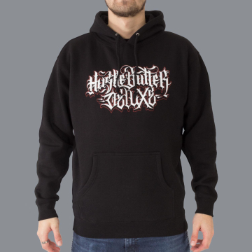 Luxury Hustle Wear Hoody; „Hustle Butter Deluxe" - Design von El Whyner (ohne Reißverschluss)
