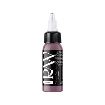 Raw Pigments Platinum - Maroon Tattoo Ink - 30ml