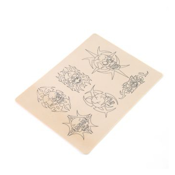 Übungshaut, mit Beispieldesigns