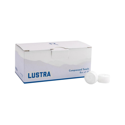 Recovery Lustra Komprimierte Handtücher - Box mit 32