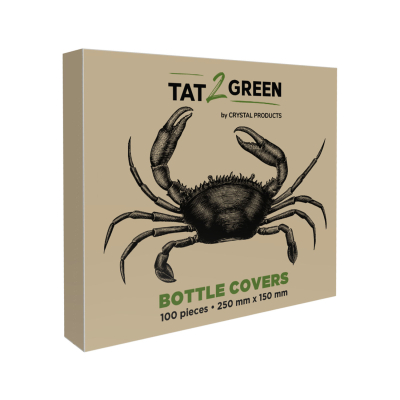 Box mit 100 Tat2Green – Schwarze Flaschenüberzüge