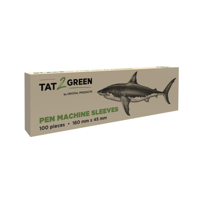 Box mit 100 Tat2Green – Schwarze Pen-Maschinenhüllen