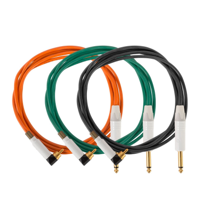 Evolution Cords 'Medusa Range' Silikonkabel 2m, mit gewinkeltem RCA/Cinch-Anschluss