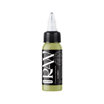 Raw Pigments Platinum - Goblin Green Tattoo Ink - 30ml