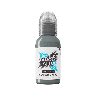 World Famous Limitless Tattoo Ink - Dark Warm Grey 30 ml