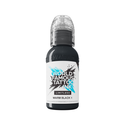 World Famous Limitless Tattoo Ink - Warm Black 1 30 ml