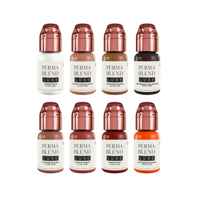 Perma Blend Luxe PMU Ink - Vicky Martin's Unstoppable Areola - Komplettes Set mit 6 x 15ml