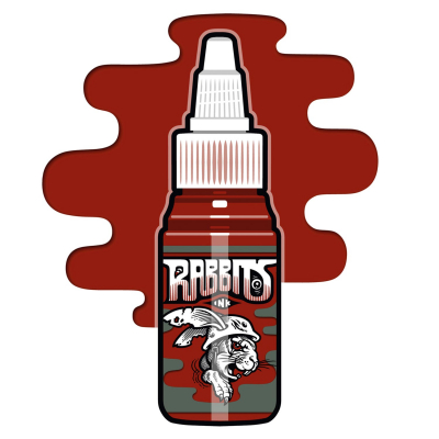 Rabbits Ink Tattoofarbe -  Dane's Pervert Red 35ml
