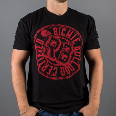 Luxury Hustle Wear T-Shirt Richie Bulldog Certified in Schwarz/Rot