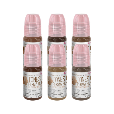 Perma Blend x Clinical Academy - Farbtöme von Perma Blend Fitzpatrick 3-4 (Set 2) - 6 x 15 ml