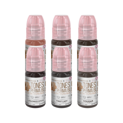 Perma Blend x Clinical Academy - Farbtöne von Perma Blend Fitzpatrick 5-6 (Set 3) - 6 x 15 ml