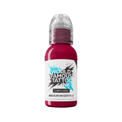 World Famous Limitless Tattoofarbe - Medium Magenta 2 30ml