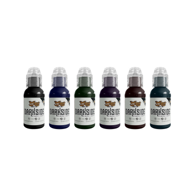 Komplettes Set von 6 World Famous Ink Nikolai Dzhangirov Darkside Set 30 ml (1 oz)