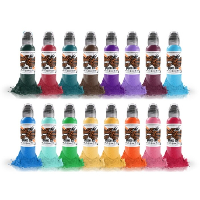 World Famous Ink - Hori Hui Taiwanese Ink - Vollständiges Set mit 16 Farben (30ml)