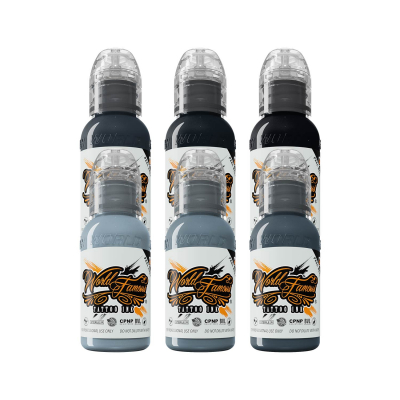 Komplettset von 6 World Famous Ink A.D. Pancho Pastel Grey