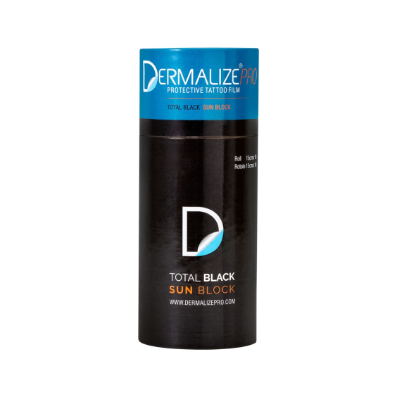 Dermalize Pro Total Black Sun Block - Tattoo Schutzfolie - Rolle (15 cm x 10 m)