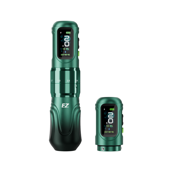 EZ P6 Wireless Tattoo Pen mit zusätzlichem Akku - Green Gradient