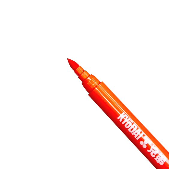 5er Packung mit Kyodai Firm Tip Brush Pen - Kyodai Vermillion