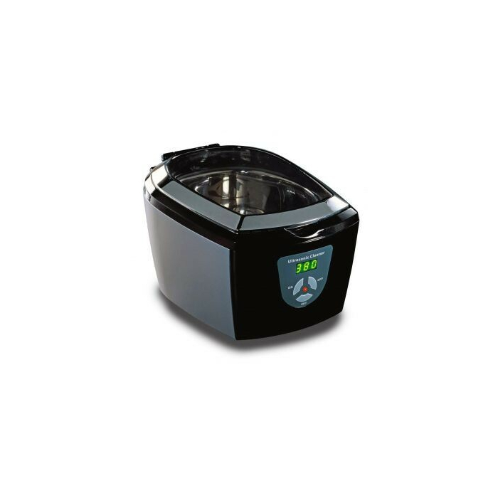 Ultra 7000 ultrasonic cleaner displaying digital timer, designed for cleaning tattoo equipment.